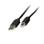 Cable USB Para impresora USB-A a USB- B Macho-Macho, Negro, 1.8 m 342650