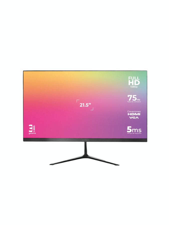 Monitor ACTECK Captive Vivid SP215 | 21.5 pulgadas | 250 cd / m² | 1920 x 1080 Pixeles | 5-8 ms | Negro | AC-933858