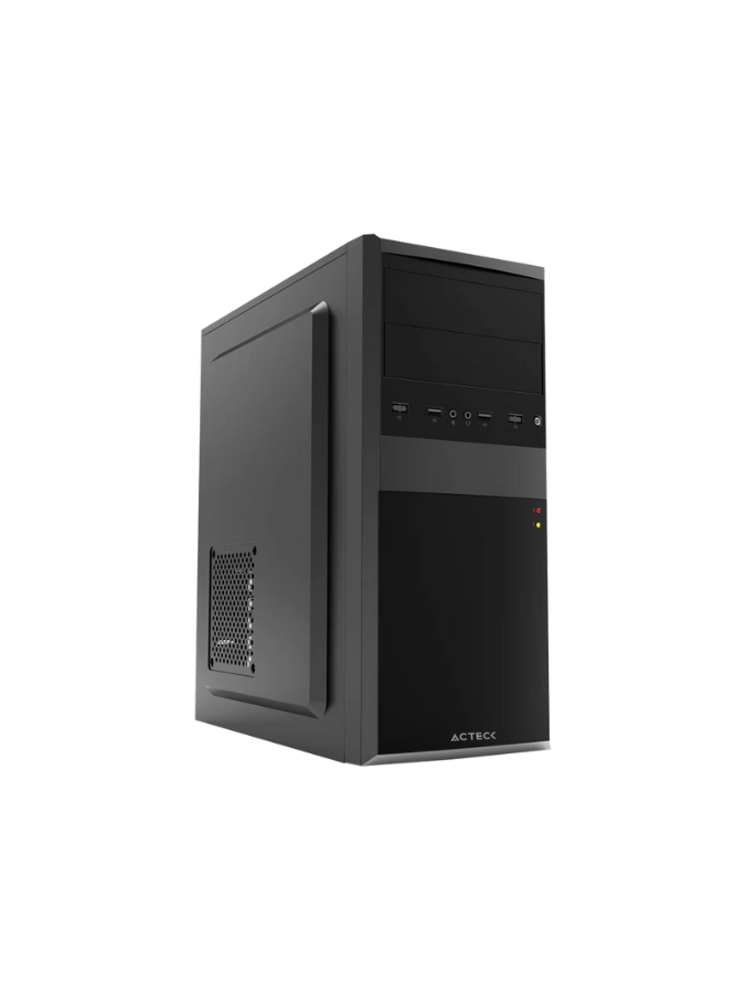 GABINETE ACTECK KIRUNA II GM420 | MEDIA TORRE | ATX, MICRO ATX, MINI ITX | FUENTE 500W | METAL | NEGRO | AC-935685