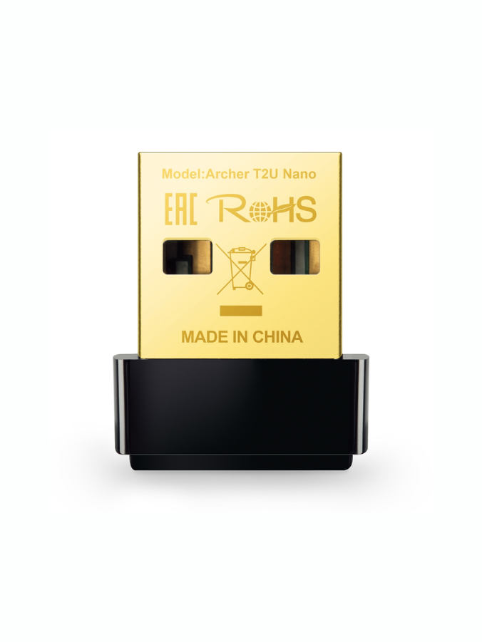 ADAPTADOR DE RED USB INALÁMBRICO AC600 TP-LINK | ARCHER T2U NANO | DOBLE BANDA DE ALTA VELOCIDAD